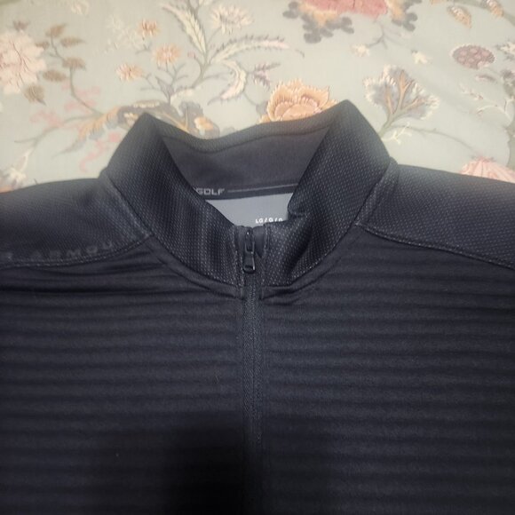 Under Armour Men's 1/4 Zip Sweatshirt Black Size Large - Picture 2 of 11